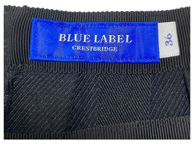 Autre Marque BLUE LABEL CRESTBRIDGE Shadow Check Ausgestellter Rock Schwarz - Ansicht 4