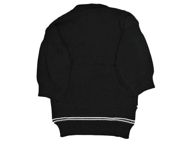Jersey de algodón de punto Intarsia Maxi Logo Marni Negro - vista 2