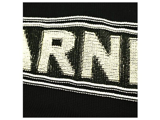 Jersey de algodón de punto Intarsia Maxi Logo Marni Negro - vista 7