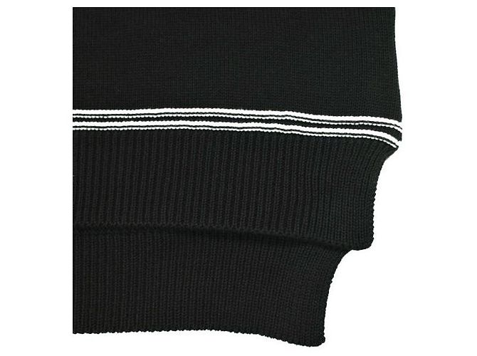 Jersey de algodón de punto Intarsia Maxi Logo Marni Negro - vista 9