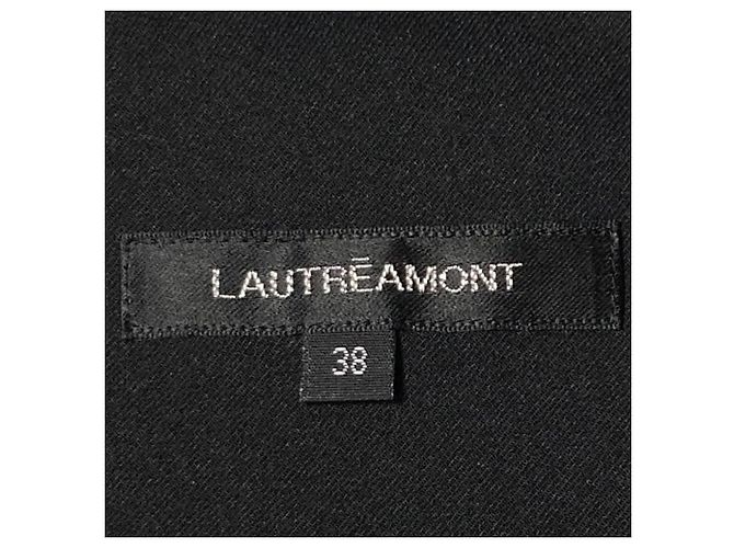 Autre Marque Lautreamont langes Kleid mit V-Ausschnitt Schwarz - Ansicht 8