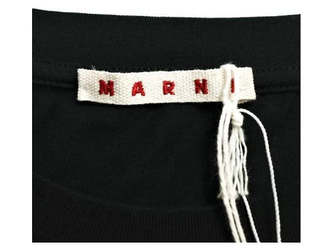 Camiseta de manga larga Marni en jersey de algodón orgánico Negro - vista 8