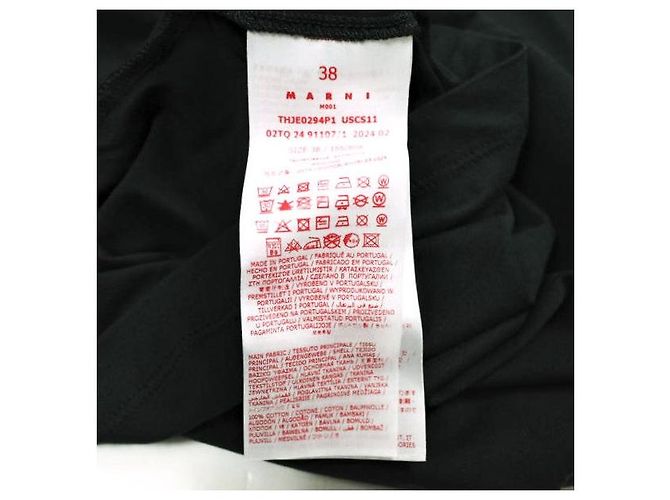 Camiseta de manga larga Marni en jersey de algodón orgánico Negro - vista 9