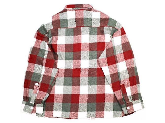 Autre Marque B omnivore BLOCK CHECK SHIRTS Camisa de flanela Vermelho - vista 2