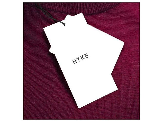 Autre Marque HYKE S/C/P HALF SLEEVE SWEATER
Kurzarm-Pullover aus Seide, Baumwolle und Polyester Lila - Ansicht 3