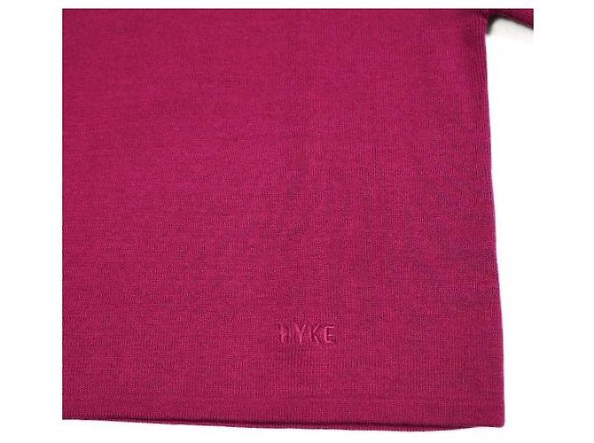 Autre Marque HYKE S/C/P HALF SLEEVE SWEATER
Kurzarm-Pullover aus Seide, Baumwolle und Polyester Lila - Ansicht 6