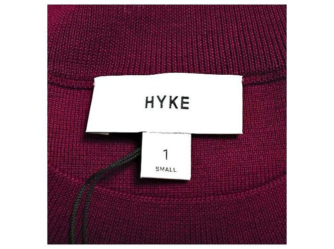 Autre Marque HYKE S/C/P HALF SLEEVE SWEATER
Kurzarm-Pullover aus Seide, Baumwolle und Polyester Lila - Ansicht 7