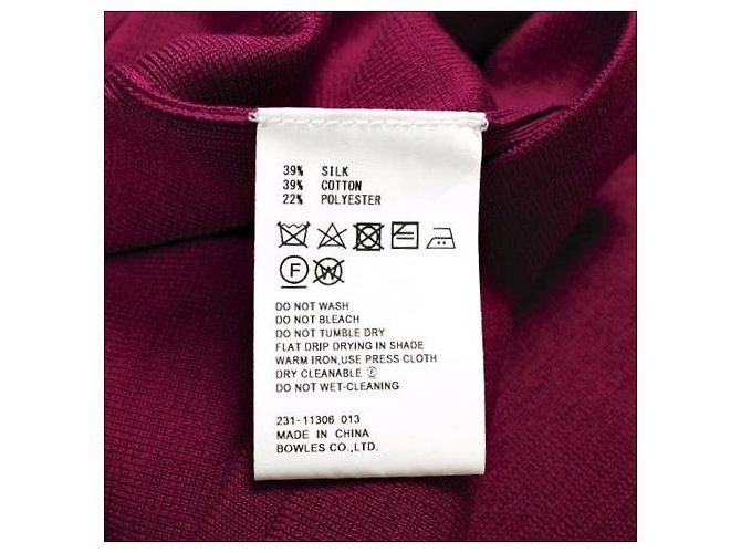 Autre Marque HYKE S/C/P HALF SLEEVE SWEATER
Kurzarm-Pullover aus Seide, Baumwolle und Polyester Lila - Ansicht 8