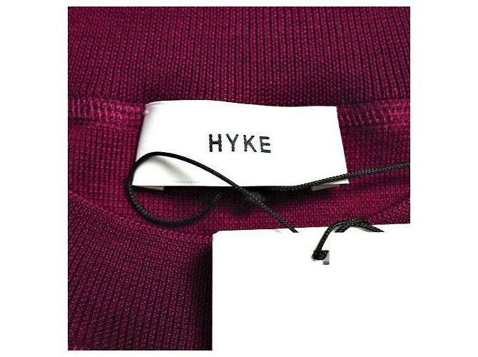 Autre Marque HYKE S/C/P CROPPED TOP SWEATER
Chaleco de punto de seda, algodón y poliéster Púrpura - vista 8