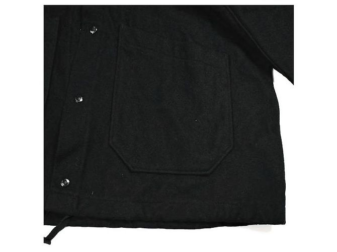 Autre Marque Engineered Garments Madison Parka 20oz Melton Coat Negro - vista 6