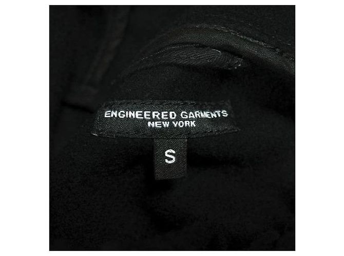 Autre Marque Engineered Garments Madison Parka 20oz Melton Coat Negro - vista 7