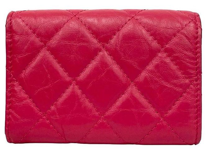 Chanel 2.55 Lammleder Trifold Geldbörse Pink - Ansicht 2