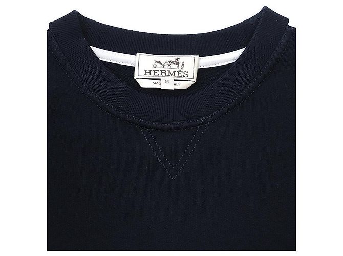 Hermès Sweatshirt em algodão French Terry Hermes Azul - vista 2