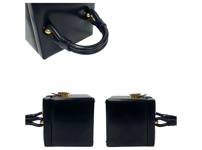 Bolsa Loewe Anagram em couro de bezerro Azul Azul marinho - vista 10