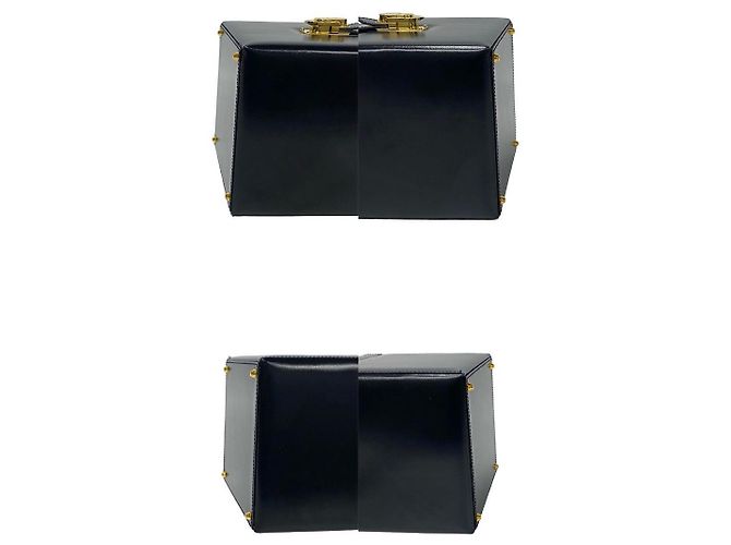 Bolsa Loewe Anagram em couro de bezerro Azul Azul marinho - vista 14