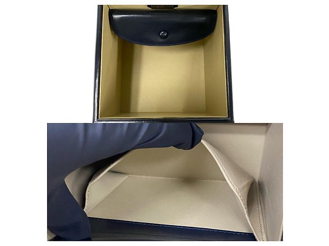 Bolsa Loewe Anagram em couro de bezerro Azul Azul marinho - vista 16