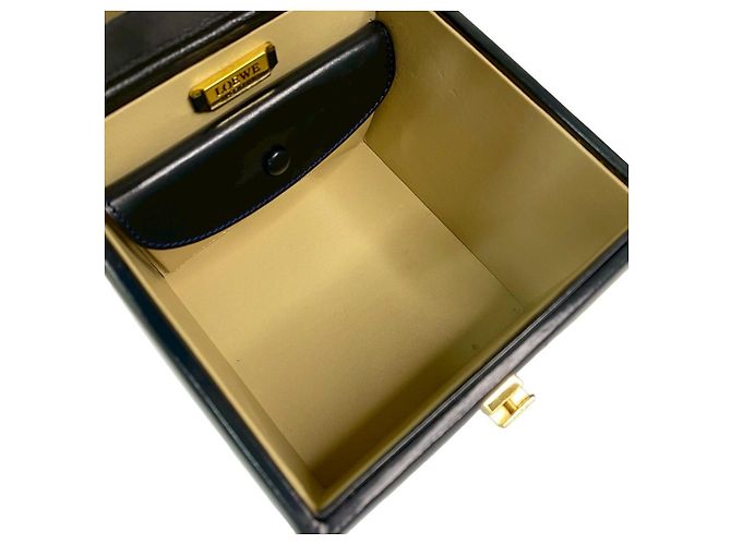Bolsa Loewe Anagram em couro de bezerro Azul Azul marinho - vista 18