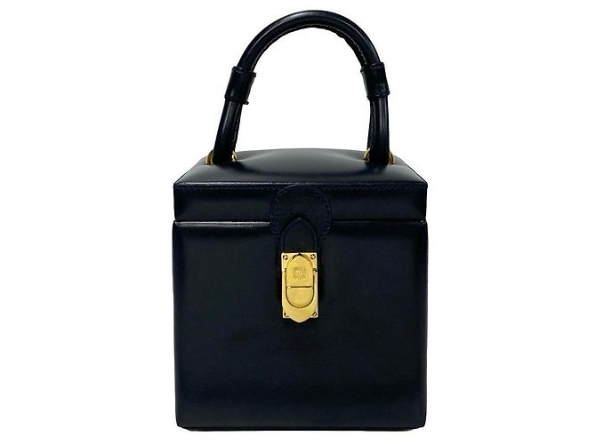 Bolsa Loewe Anagram em couro de bezerro Azul Azul marinho - vista 2