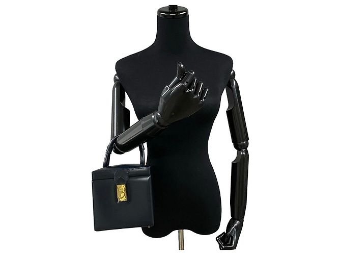 Bolsa Loewe Anagram em couro de bezerro Azul Azul marinho - vista 5