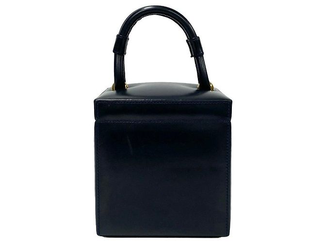 Bolsa Loewe Anagram em couro de bezerro Azul Azul marinho - vista 8