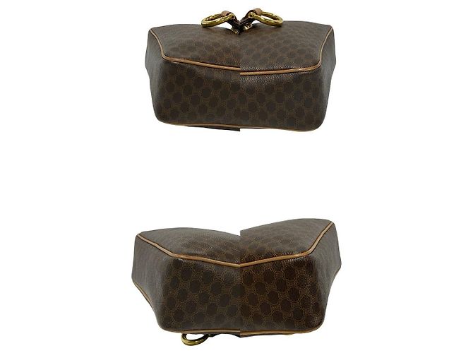 Céline Celine Macadam Leather Shoulder Bag Brown - view 14