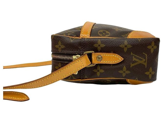 Borsa a tracolla Louis Vuitton Trocadero Monogram in pelle Marrone Bronzo - vista 11