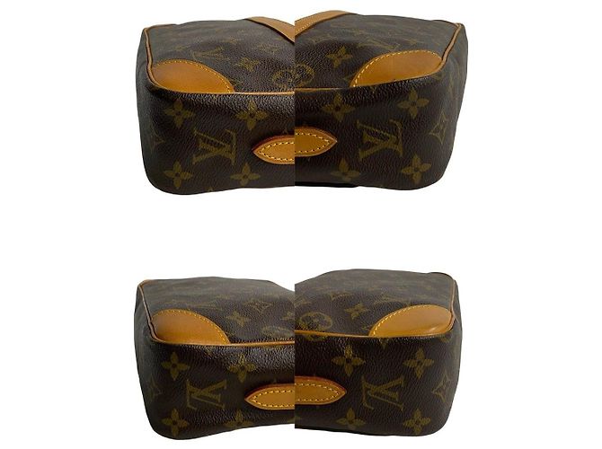 Borsa a tracolla Louis Vuitton Trocadero Monogram in pelle Marrone Bronzo - vista 14