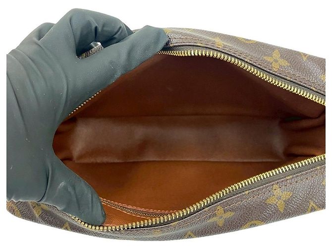 Borsa a tracolla Louis Vuitton Trocadero Monogram in pelle Marrone Bronzo - vista 18