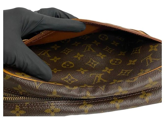 Borsa a tracolla Louis Vuitton Trocadero Monogram in pelle Marrone Bronzo - vista 19