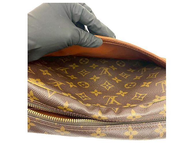 Borsa a tracolla Louis Vuitton Trocadero Monogram in pelle Marrone Bronzo - vista 20