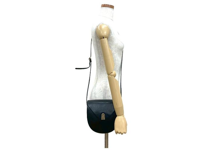 Borsa a tracolla in lucertola Yves Saint Laurent Nero - vista 4