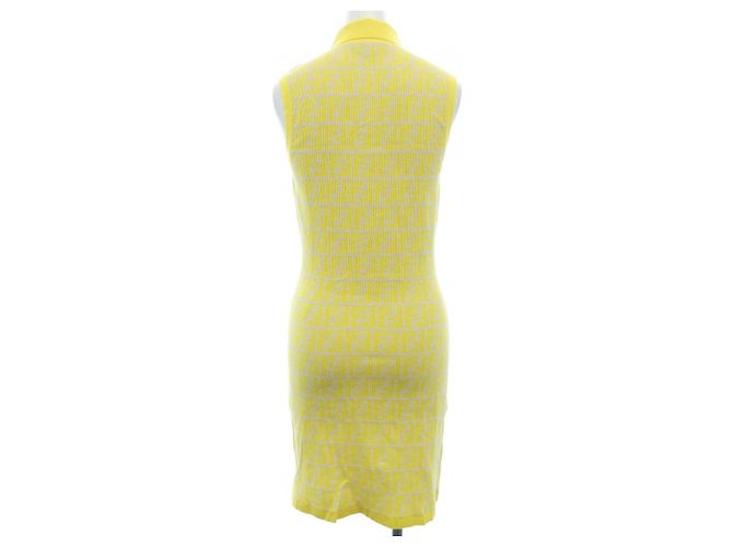Fendi FZDC69 ASOT Kleid Gelb - Ansicht 2