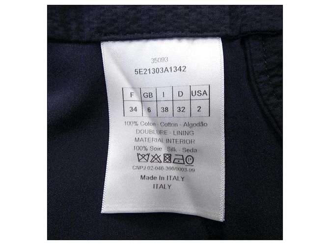 Autre Marque Falda Christian Dior Azul Marino - vista 3
