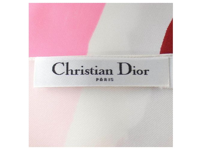 Autre Marque Christian Dior Seiden-Camisole Weiß Rot - Ansicht 4