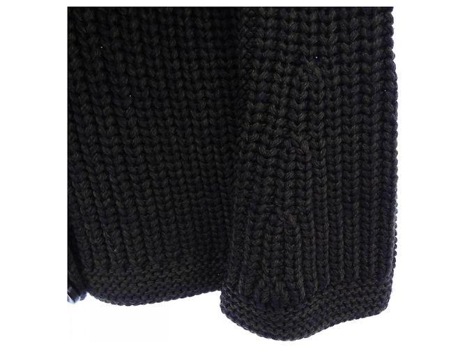 Hermès Hermes Cardigan Wool Knitwear34 Verde - vista 6