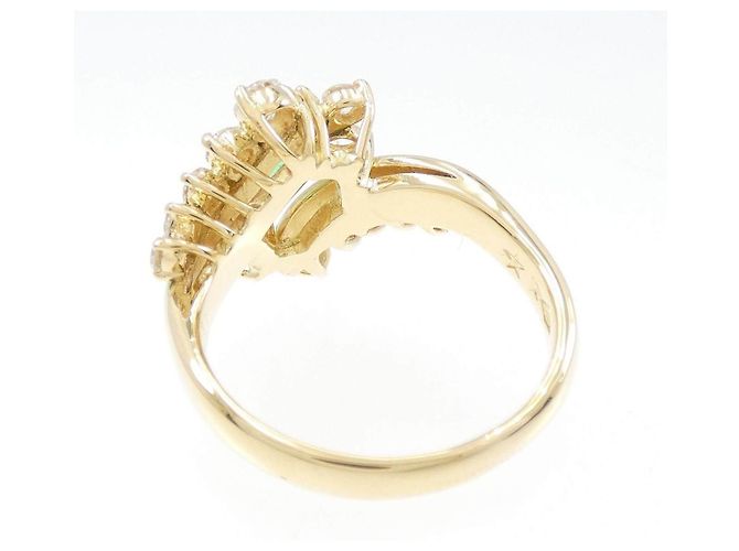 Autre Marque Ginza Tanaka Au750 Smaragdring Golden - Ansicht 3
