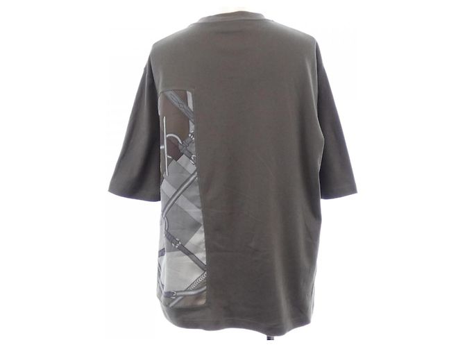Hermès Camiseta de mezcla de cachemira Hermes PARCORS SANS FAUTE DECADRE Castaño - vista 2
