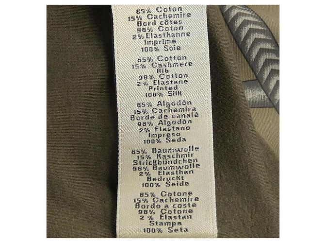 Hermès Camiseta de mezcla de cachemira Hermes PARCORS SANS FAUTE DECADRE Castaño - vista 3