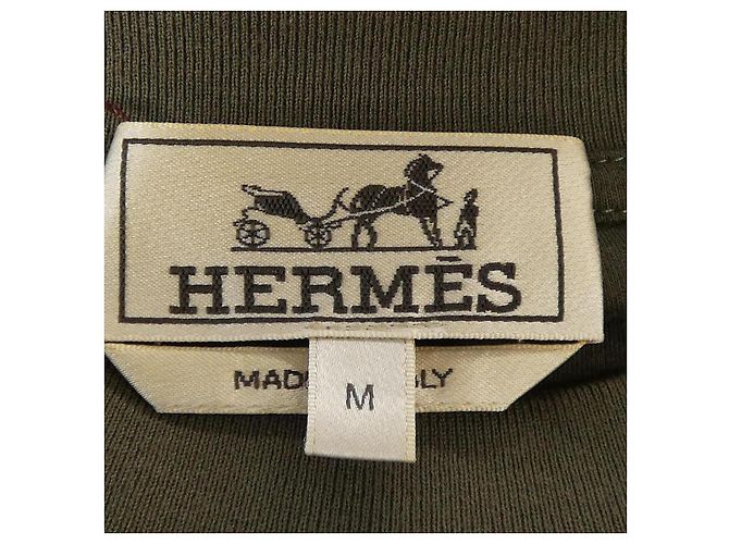 Hermès Camiseta de mezcla de cachemira Hermes PARCORS SANS FAUTE DECADRE Castaño - vista 4