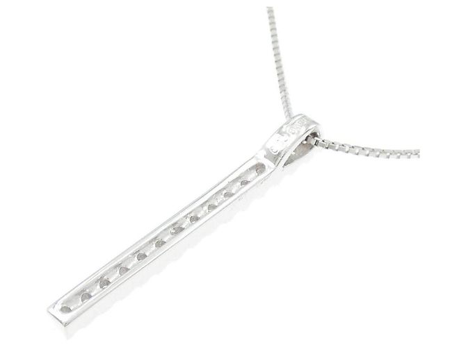 Autre Marque Collier en diamants Au750 Argenté - vue 4
