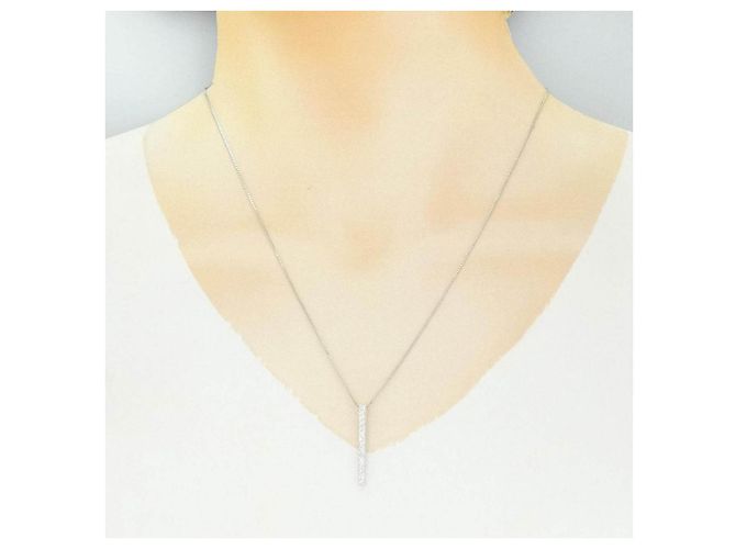 Autre Marque Collier en diamants Au750 Argenté - vue 6