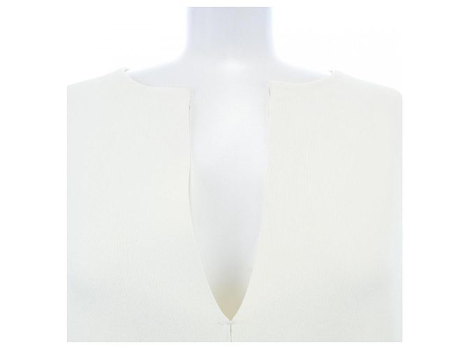 Top de tecido branco Céline XS - vista 5