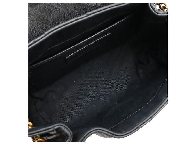 Yves Saint Laurent Saint Laurent Paris Mini borsa a tracolla Nolita in pelle di agnello Nero - vista 5