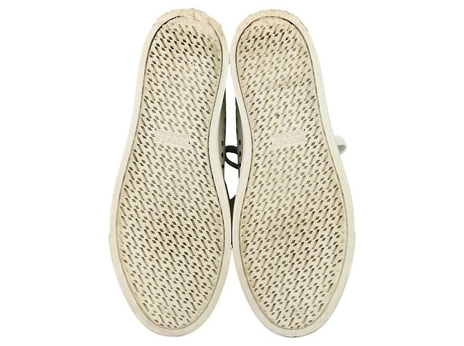 Hermès Hermes Jimmy Cutwork Leather High Top Sneakers 36 Blanco - vista 6