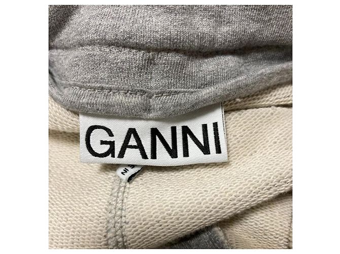 Autre Marque Ganni Heavy Terry Curved Pants Jogginghose Braun - Ansicht 8