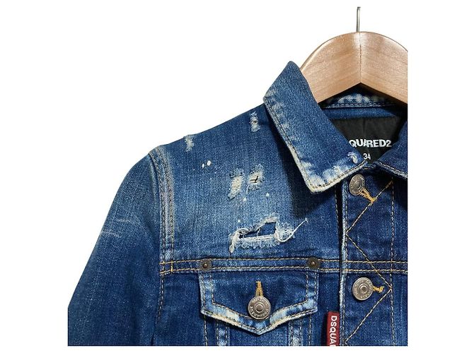 Autre Marque Dsquared2 Denimjacke Blau - Ansicht 2