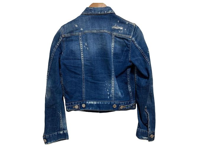 Autre Marque Dsquared2 Denimjacke Blau - Ansicht 4