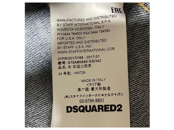 Autre Marque Dsquared2 Denimjacke Blau - Ansicht 6