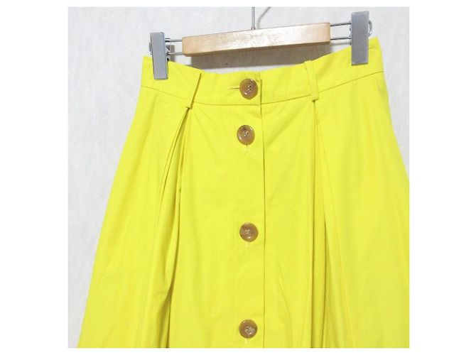 Autre Marque yori Saia longa com botões frontais Amarelo - vista 3