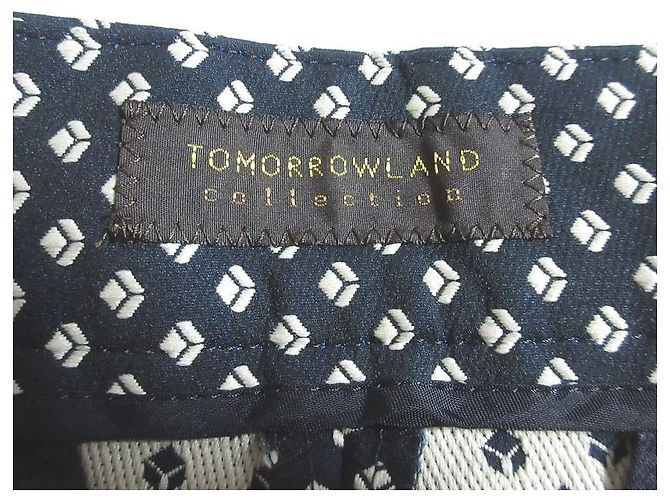 Autre Marque TOMORROWLAND collection Dice Stretch Straight Pants Blau Marineblau - Ansicht 5